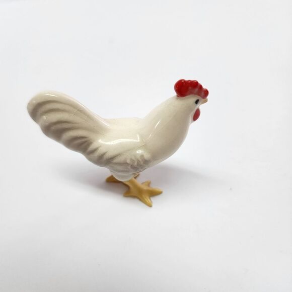 Vintage Hagen Renaker Miniature Rooster and Hen - Picture 5 of 7